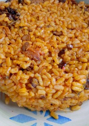A picture of Locust beans rice.