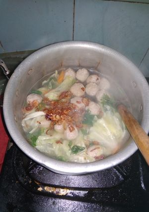 Foto resep Sup bakso simpel