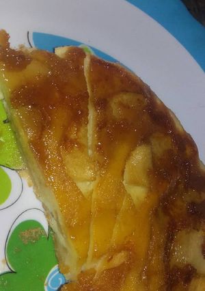 Una foto de Tarta invertida de manzana