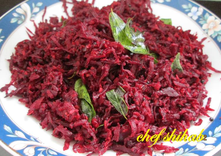 Recipe of Quick Beet root poriyal