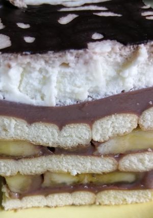 Kekszes banános csokipuding recept fotója