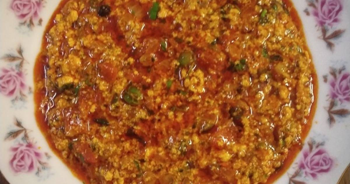 Paneer on sale bhurji gravy