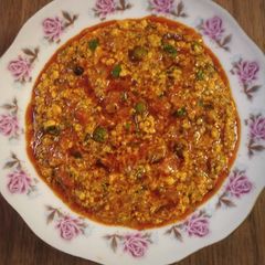 Methi paneer bhurji gravy A picture of Methi paneer bhurji gravy.