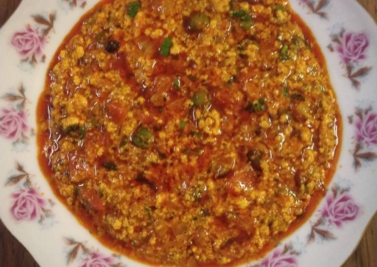 Recipe of Favorite Methi paneer bhurji gravy