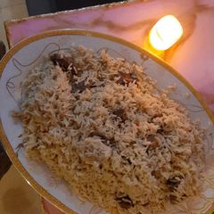 A picture of Beef saunf Pulao.
