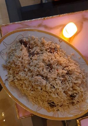 A picture of Beef saunf Pulao.