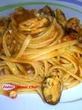 Linguine con Cozze e Pesto di Pistacchio di Bronte