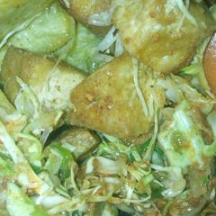 A picture of Soya beans cake(awara).