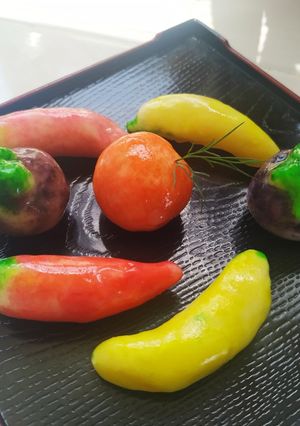 Hình của món Bánh đậu xanh trái cây.