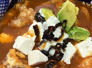 Una foto de Sopa azteca