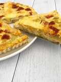 Quiche sans pâte poireaux chorizo vieux pané