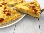 Une photo de quiche poireaux