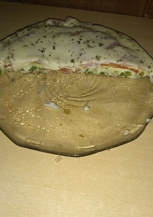 Una foto de Tortilla a la pizza