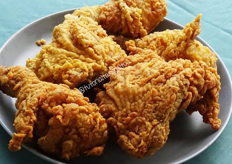 Langkah Mudah untuk Membuat Rahasia ayam crispy ala KFC yang Enak Banget