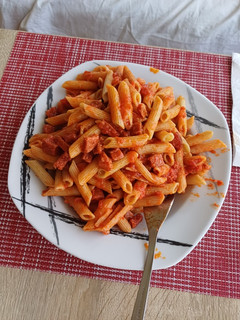 Una foto de Macarrones con chorizo