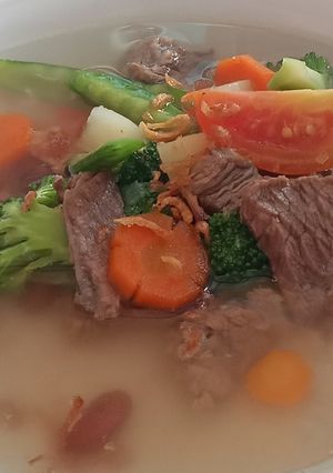 Foto resep Sup daging kacang merah