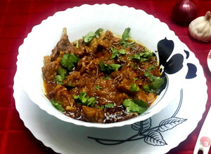 A picture of Mutton Badami Korma.
