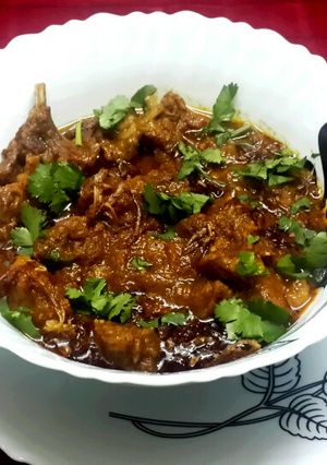A picture of Mutton Badami Korma.