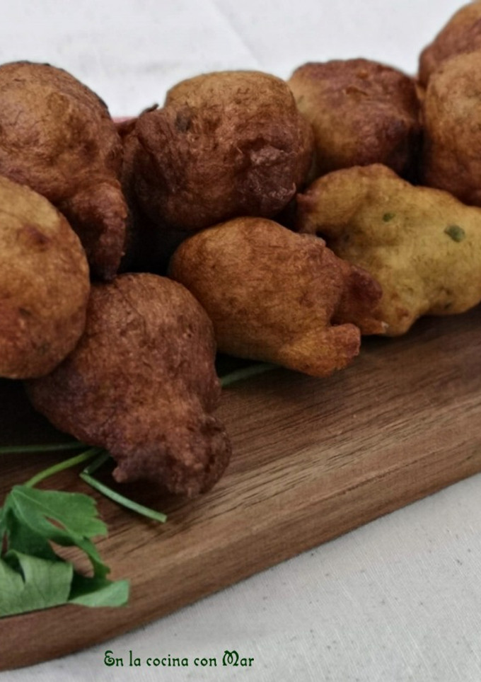 Una foto de Buñuelos de bacalao