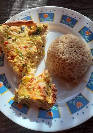Una foto de Quiche de pollo con quinua