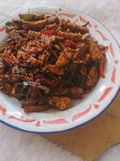 Foto resep Tumis tempe teri saus tiram