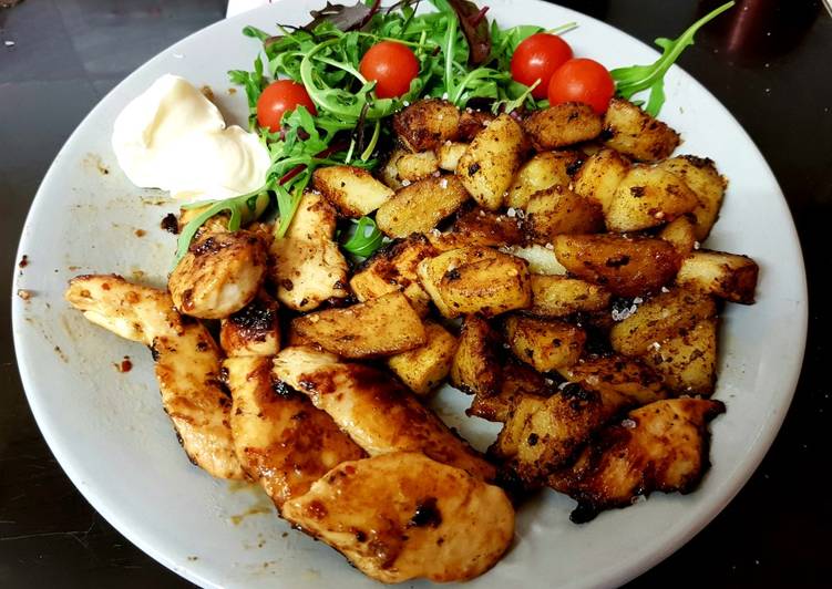 Recipe of Yummy My one Skillet Sautèed Butter Chicken &amp; Potatoes. 😘