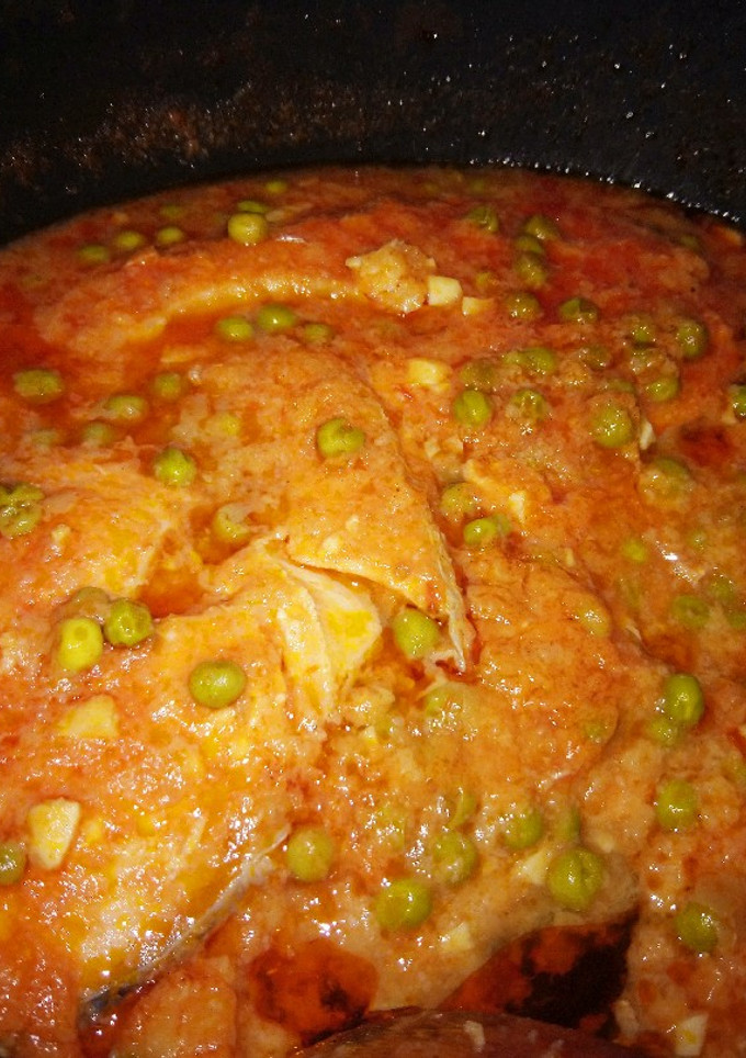 Una foto de Salmón en salsa