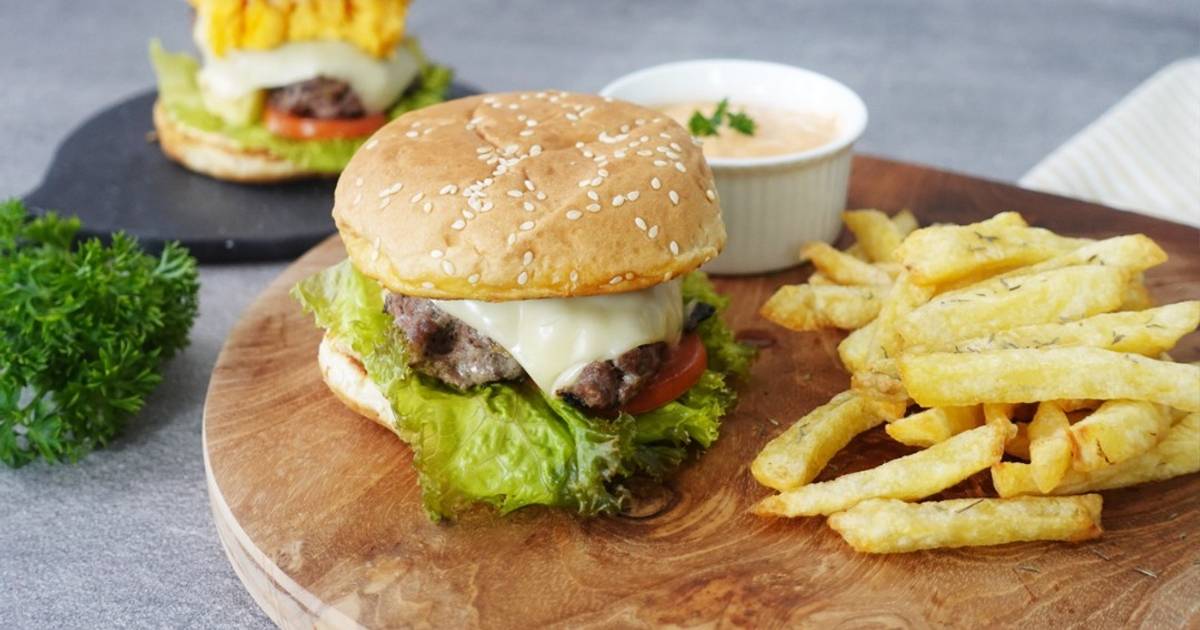 Resep Beef Cheese Burger Oleh Belanja Dapur Official - Cookpad