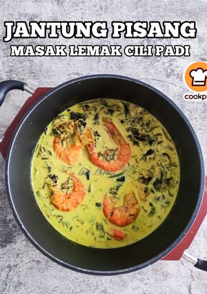 Gambar Jantung Pisang Masak Lemak Cili Padi