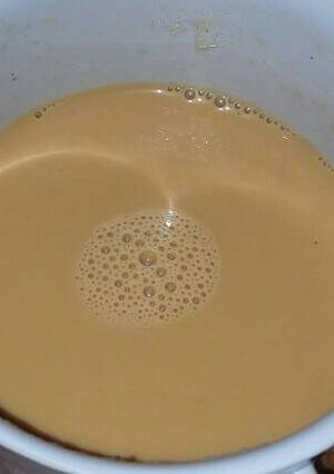 صورة لوصفة شاي بالحليب (شر چاي)🍵على طريقتي