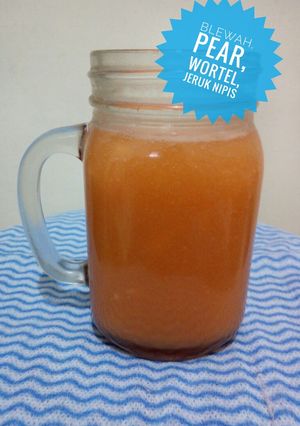 Foto resep Jus pear, blewah, wortel, jeruk nipis
