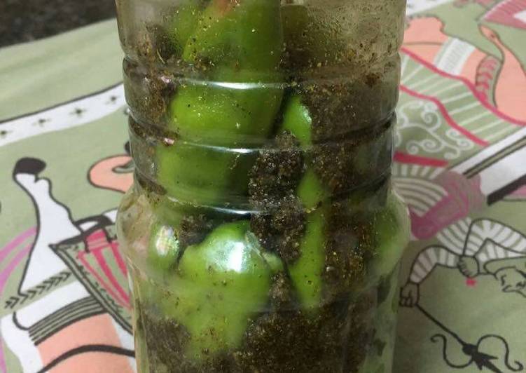 Recipe of Green chillies pickle