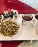 Mứt dừa non trà xanh