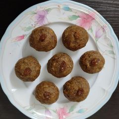 Black chana laddu A picture of Black chana laddu.