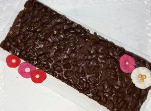 Foto principal de Turrón de chocolate crujiente de arroz inflado