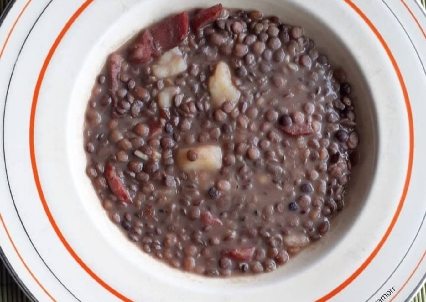 Guiso de lentejas potente
