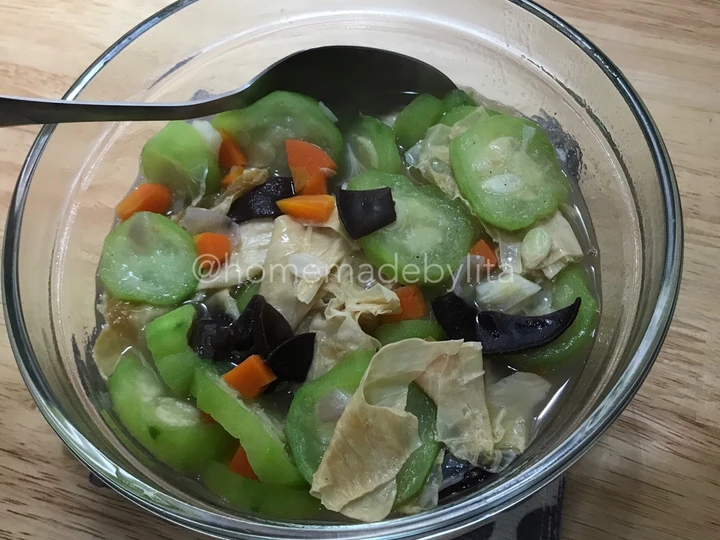 Langkah Gampang Membikin Resep Tumis oyong kembang tahu sehat #homemadebylita yang Sempurna Anti Ribet, Lezat