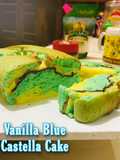 Vanilla Blue Castella Cake