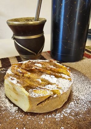 Una foto de Tortita matera de manzanas fit