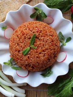صورة لوصفة برغل بالبندورة