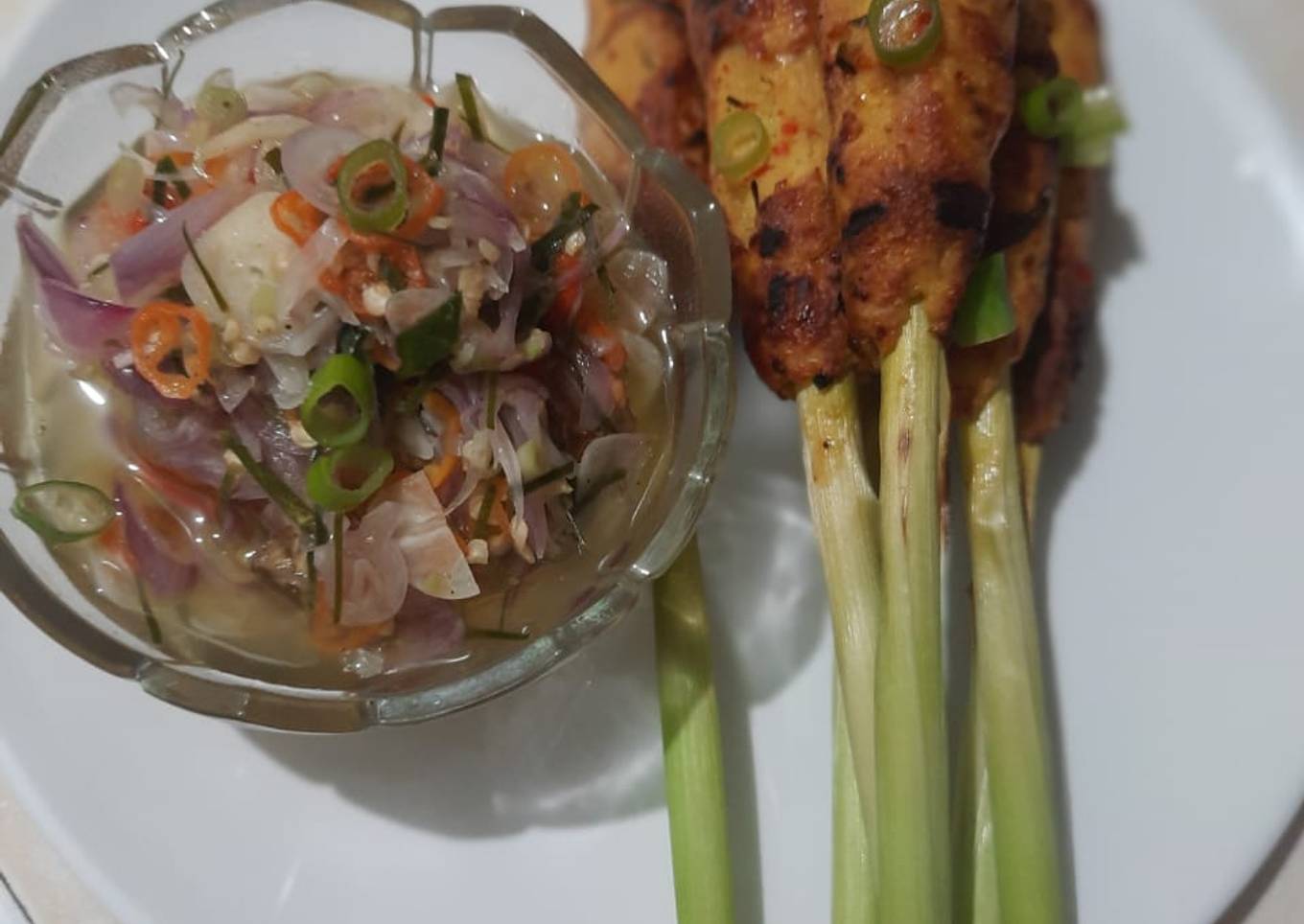 Sate lilit khas bali