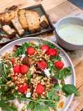 Arugula and watermelon salad