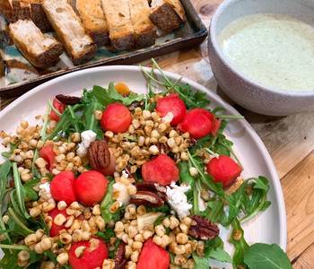 Unique Recipe Arugula and watermelon salad Delicious Nutritious