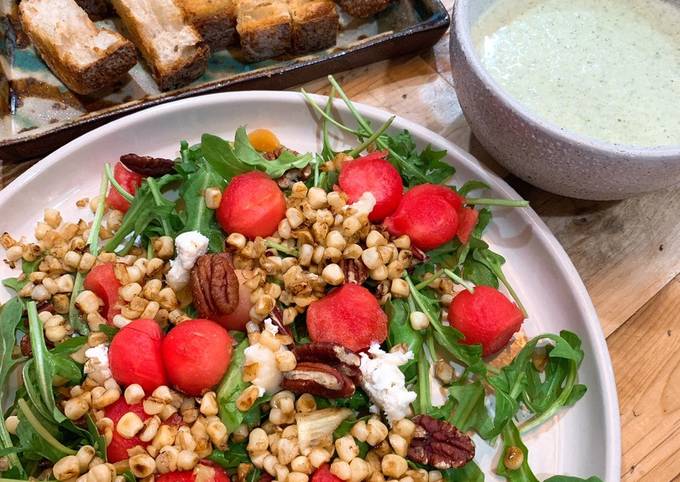 Recipe of Any-night-of-the-week Arugula and watermelon salad