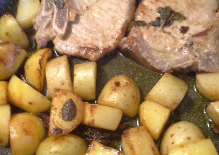Braciole di maiale o di vitello con patate alla Luciano