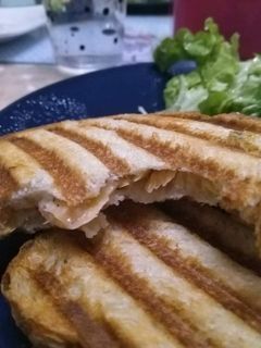 Une photo de Croque truite fumée