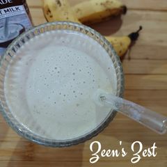 A picture of 2 minutes Banana Coconut Milk Smoothie.