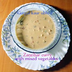 Zanzibar curry with mixed vegetables 🍅🧄🌻🧅🌶️ A picture of Zanzibar curry with mixed vegetables 🍅🧄🌻🧅🌶️.