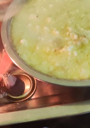 A picture of Panner Payasa/kheer.