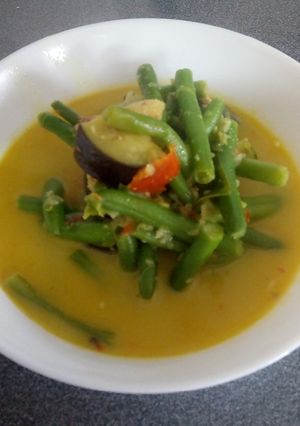 Foto resep Sayur Terong Kacang